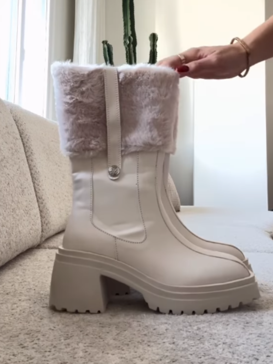 Plush Tall Heel Boots