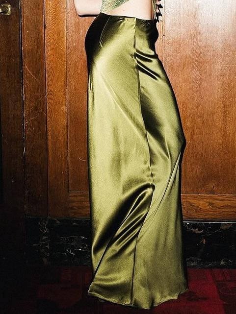 Elegant Gold Fishtail Mermaid Skirt