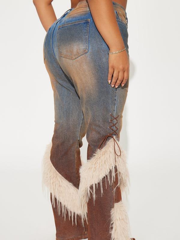 Fab Faux Fur Jeans