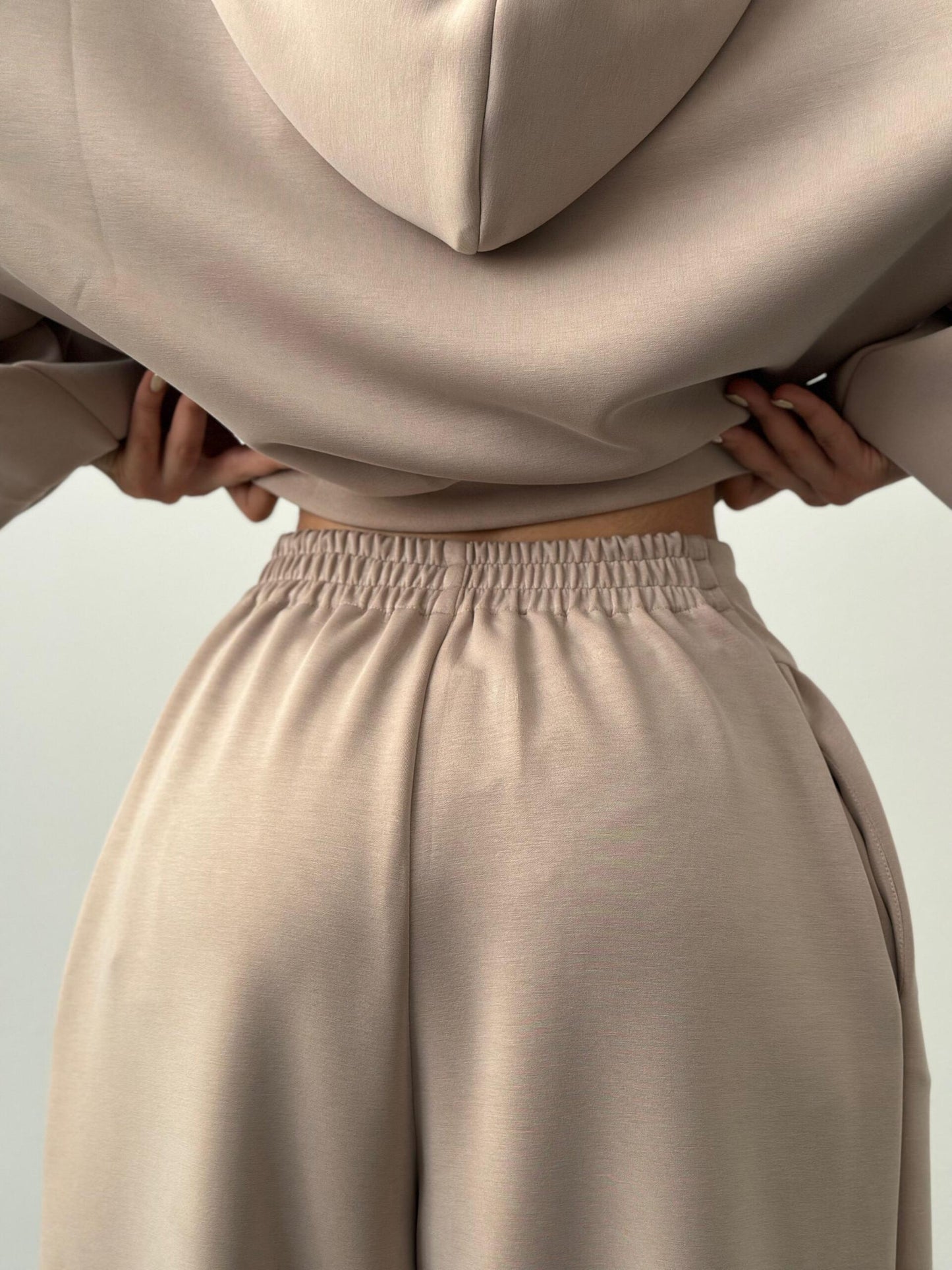 Hooded High-waisted Sports Suit