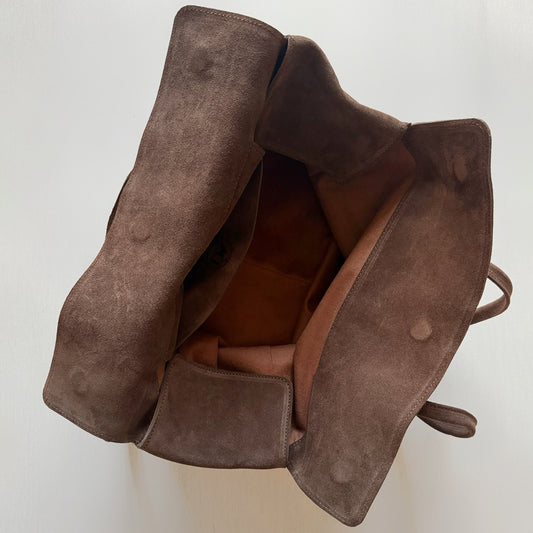 Suede Bag Large Capacity Vintage Tote Bag Shoulder Bag