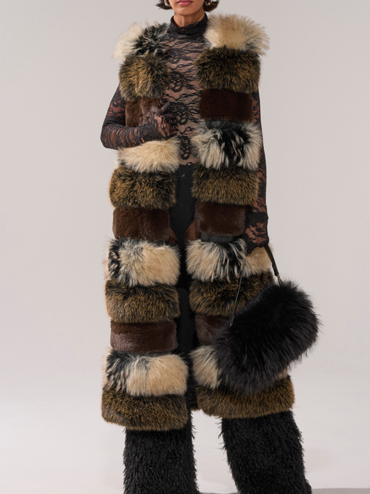Stylish Plush Fox Fur Vest