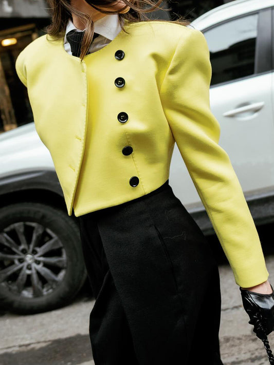 Elegant Single-breasted Blazer