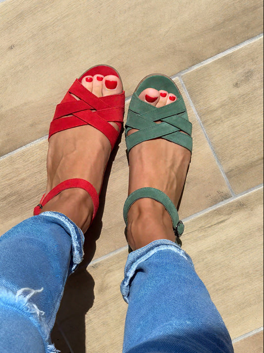 Stylish and Comfortable Suede Sandals