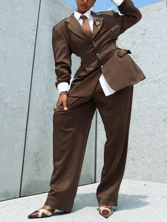 Timeless Brown Suit Set