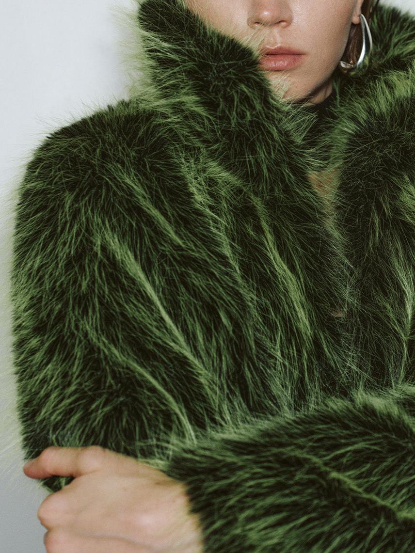 Luxury Faux Fur Cropped Jacket