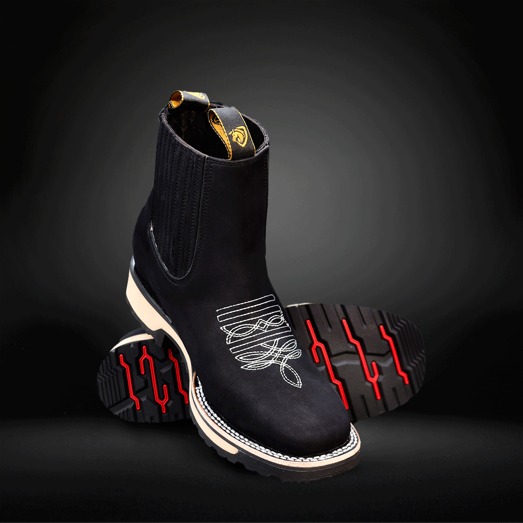 Men's Double Density Nubuck Leather Ankle Boot