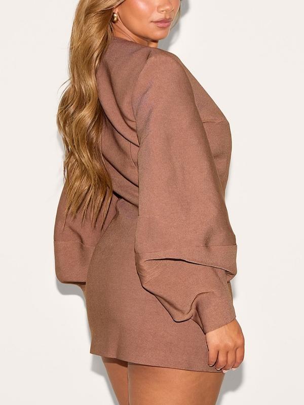 Shape Tailored Cocoon Sleeve A Line Blazer Dress