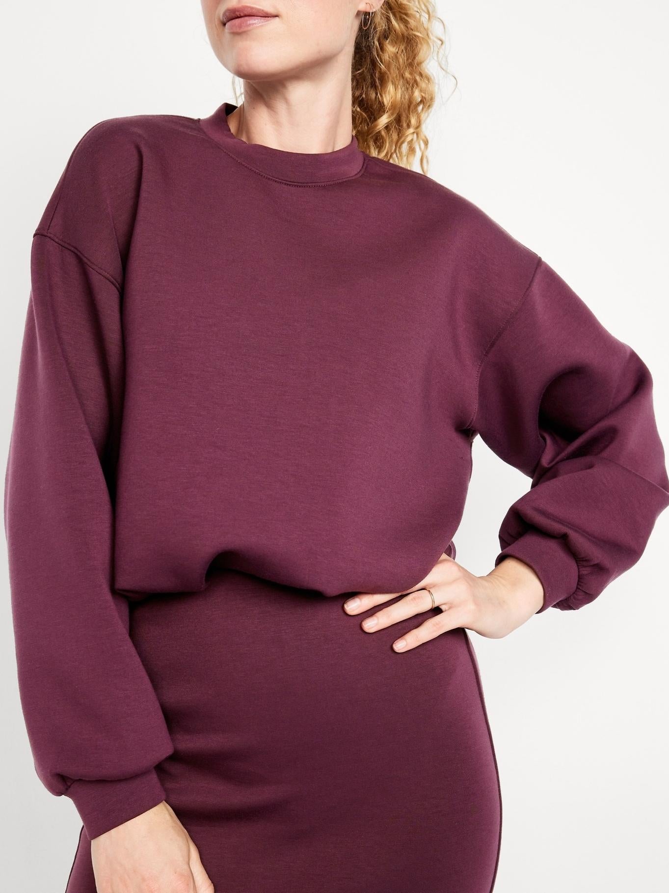 Trendy Bubble-Hem Sweatshirt