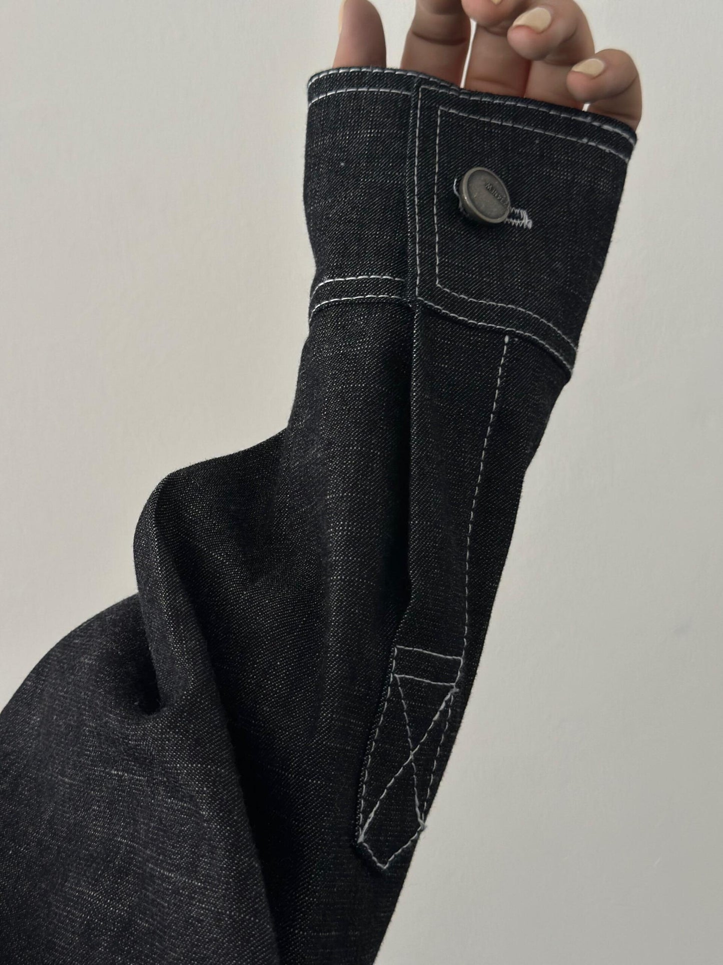 Dark Denim Wide-Leg Jumpsuit