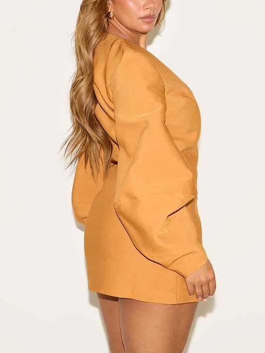 Shape Tailored Cocoon Sleeve A Line Blazer Dress