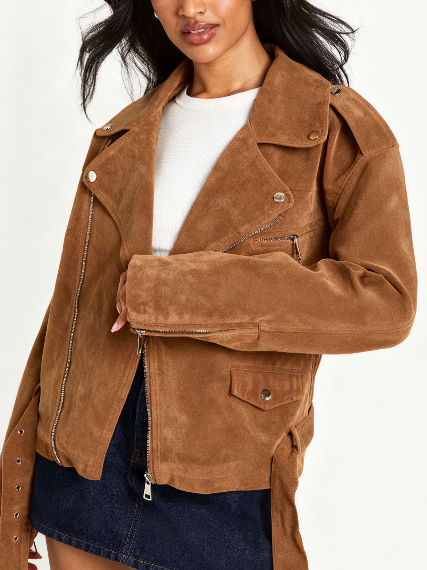 Stylish Oversized Biker Jacket