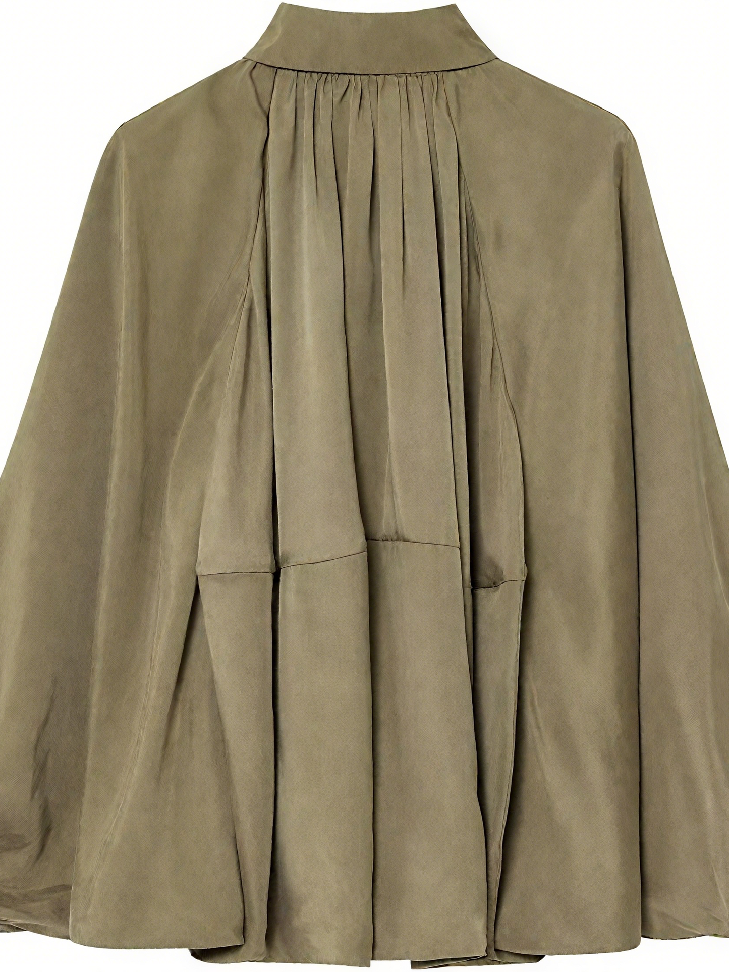 Stylish Olive - Green Puffed Sleeves Jacket