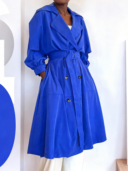 Royal Blue Trench coat