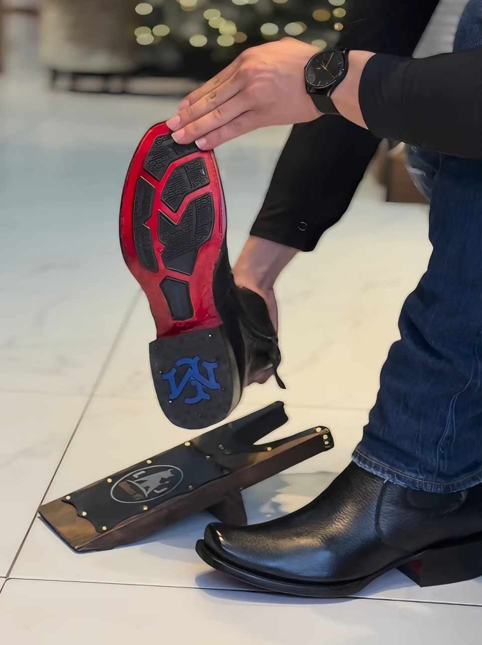 Men's Black Genuine Leather Chelsea Boots