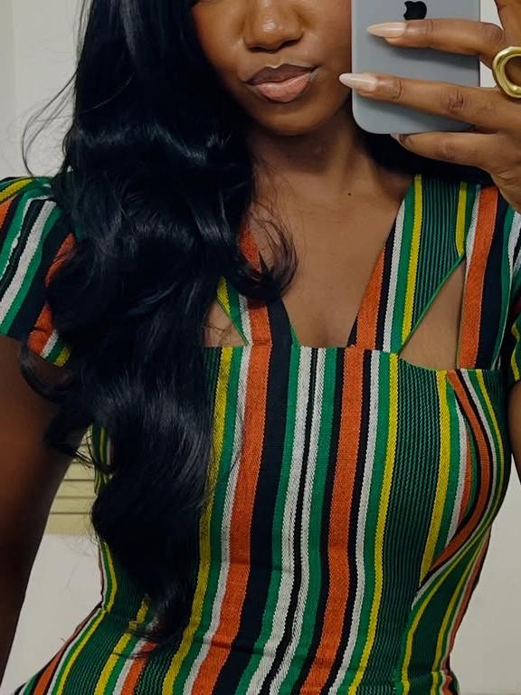 Vibrant Ethnic Print Puff Sleeve Mini Dress