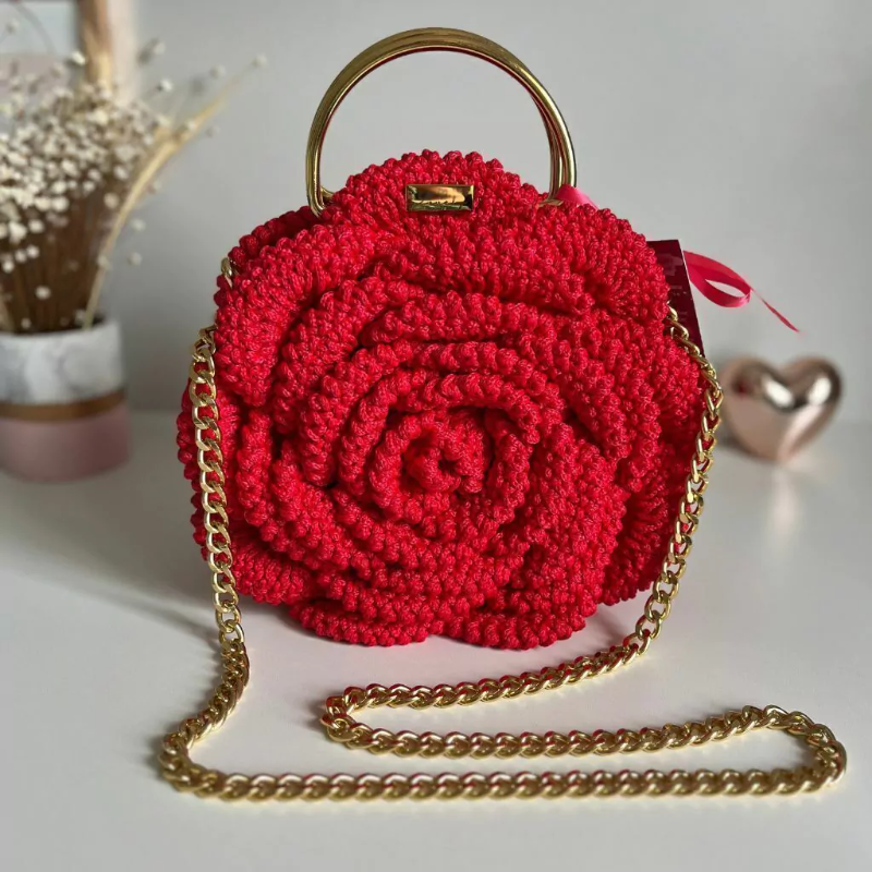 Hand-woven Flower Bag