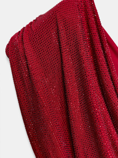 Scarlett Sequin Cowl Neck Backless Party Cocktail Gown