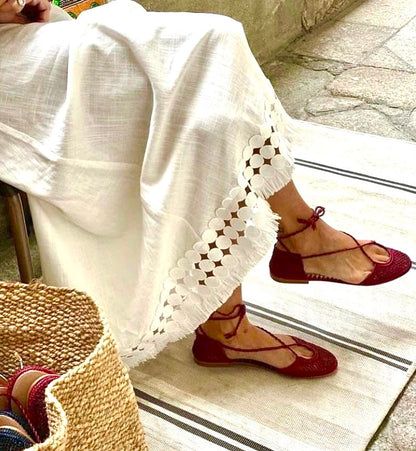 Handwoven Vintage Closed-Toe Sandals