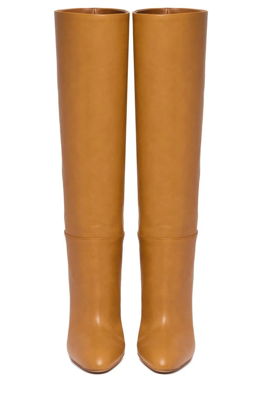 Block Heel Pointed Toe Chic Western Riding Boots