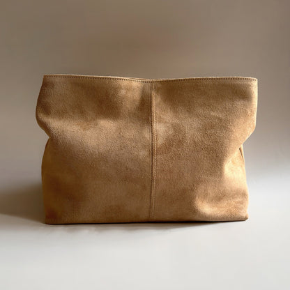 Soft Leather Large Capacity Clutch