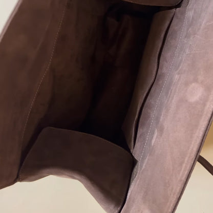 Vintage Suede Large Capacity Shoulder Bag