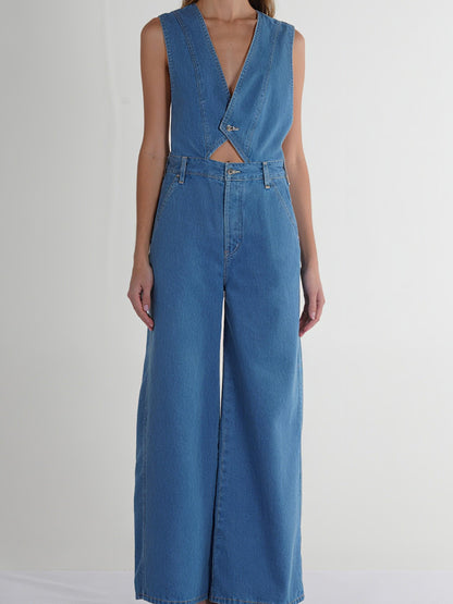 Casual Denim Jumpsuit