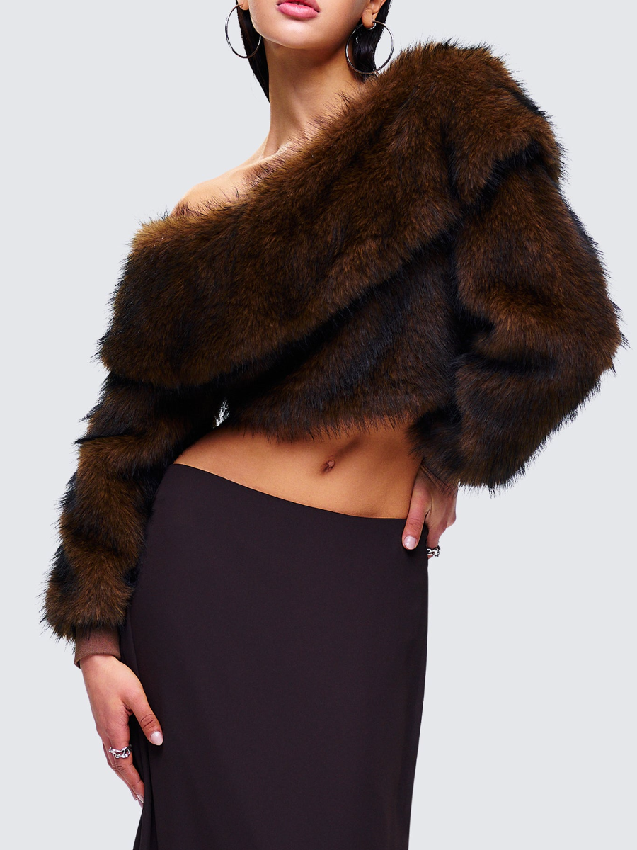 Plush Off-the-shoulder Top