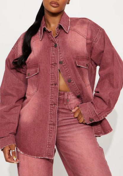 Vintage Faded Denim Suit