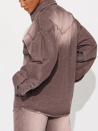 Vintage Faded Denim Suit