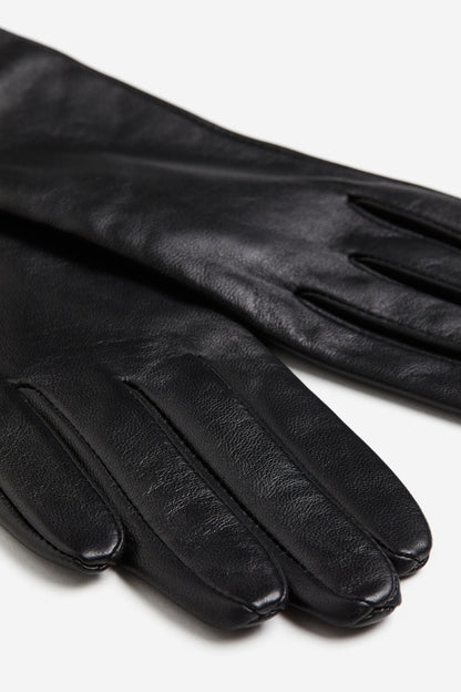 Long Leather Gloves