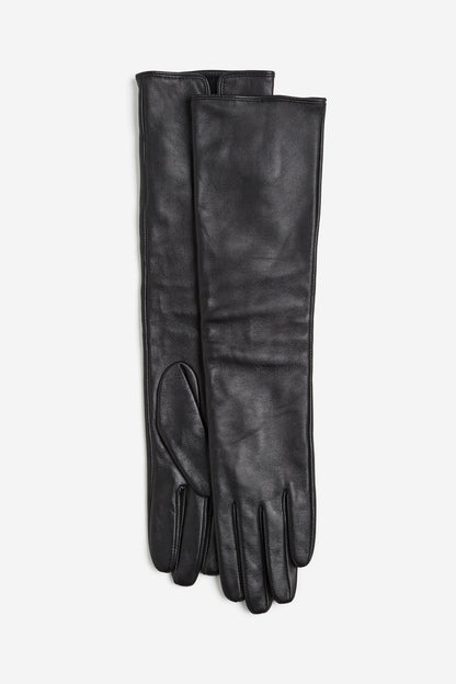 Long Leather Gloves
