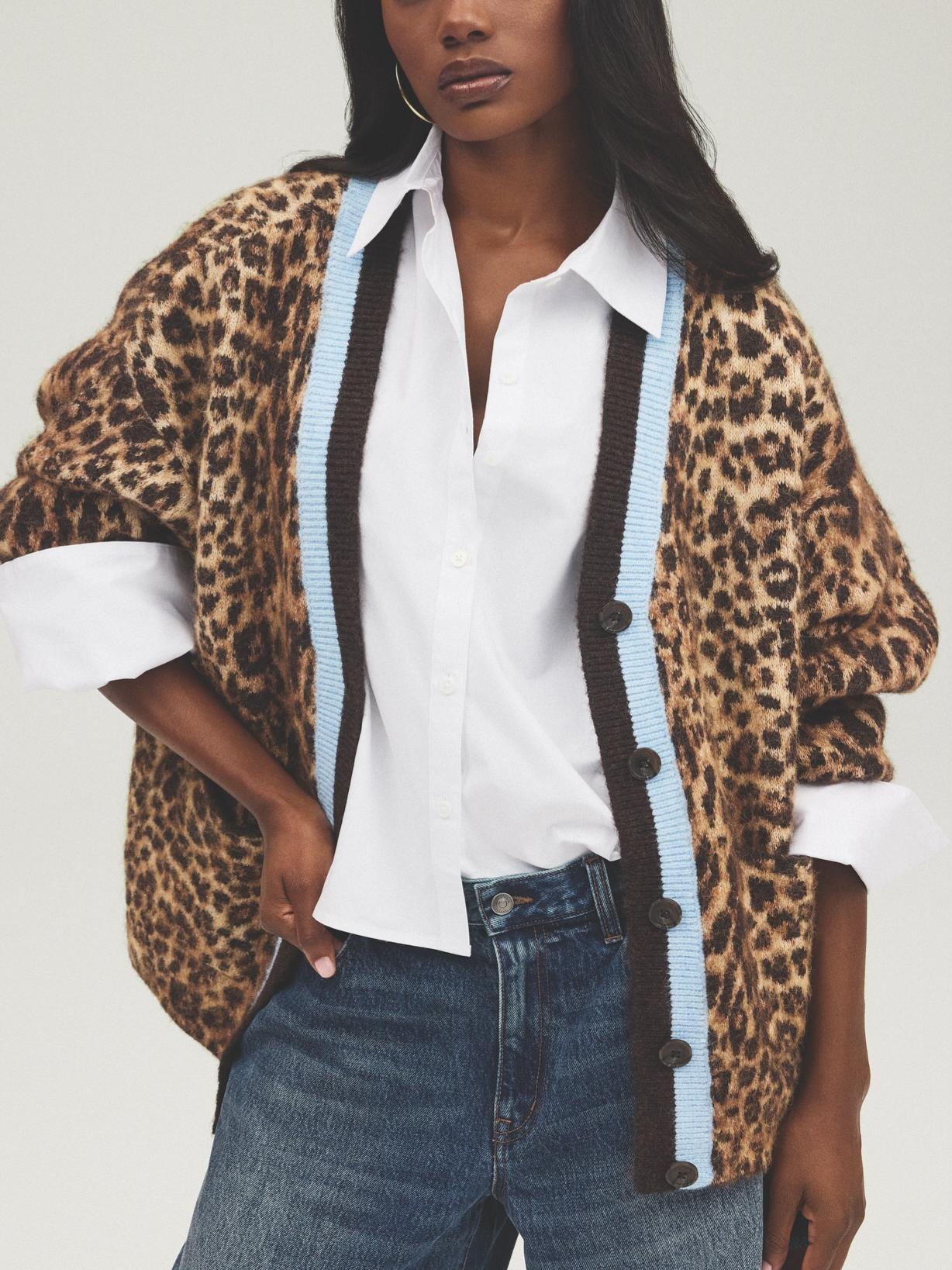 Camo Cardigan Sweater