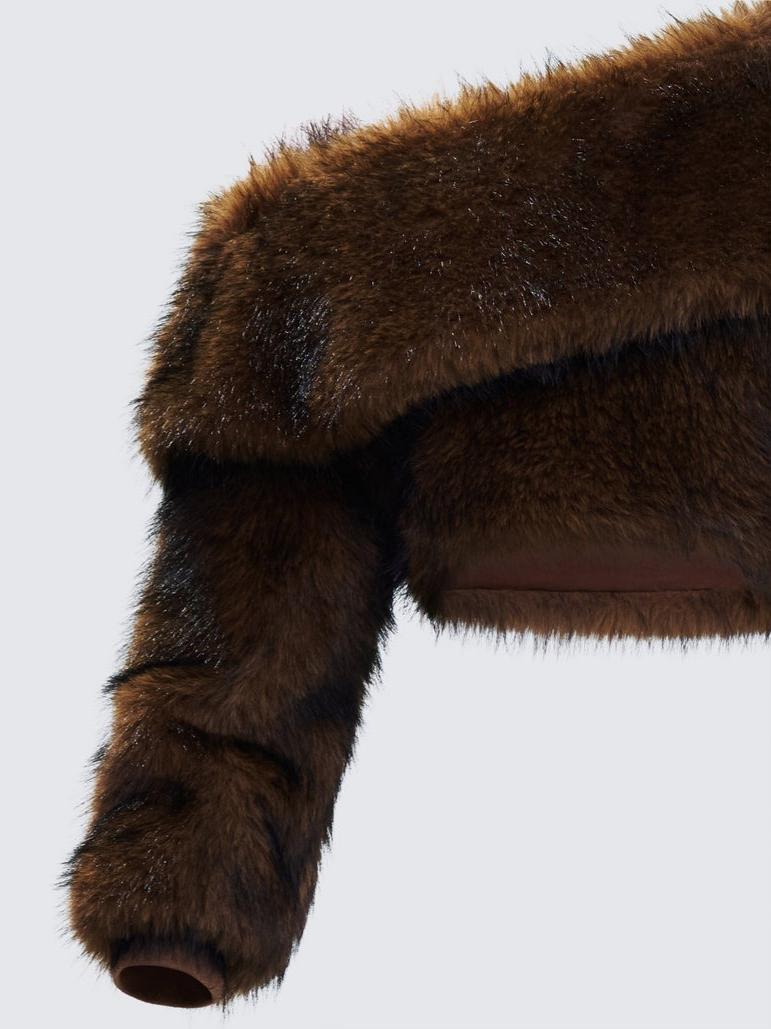 Plush Off-the-shoulder Top