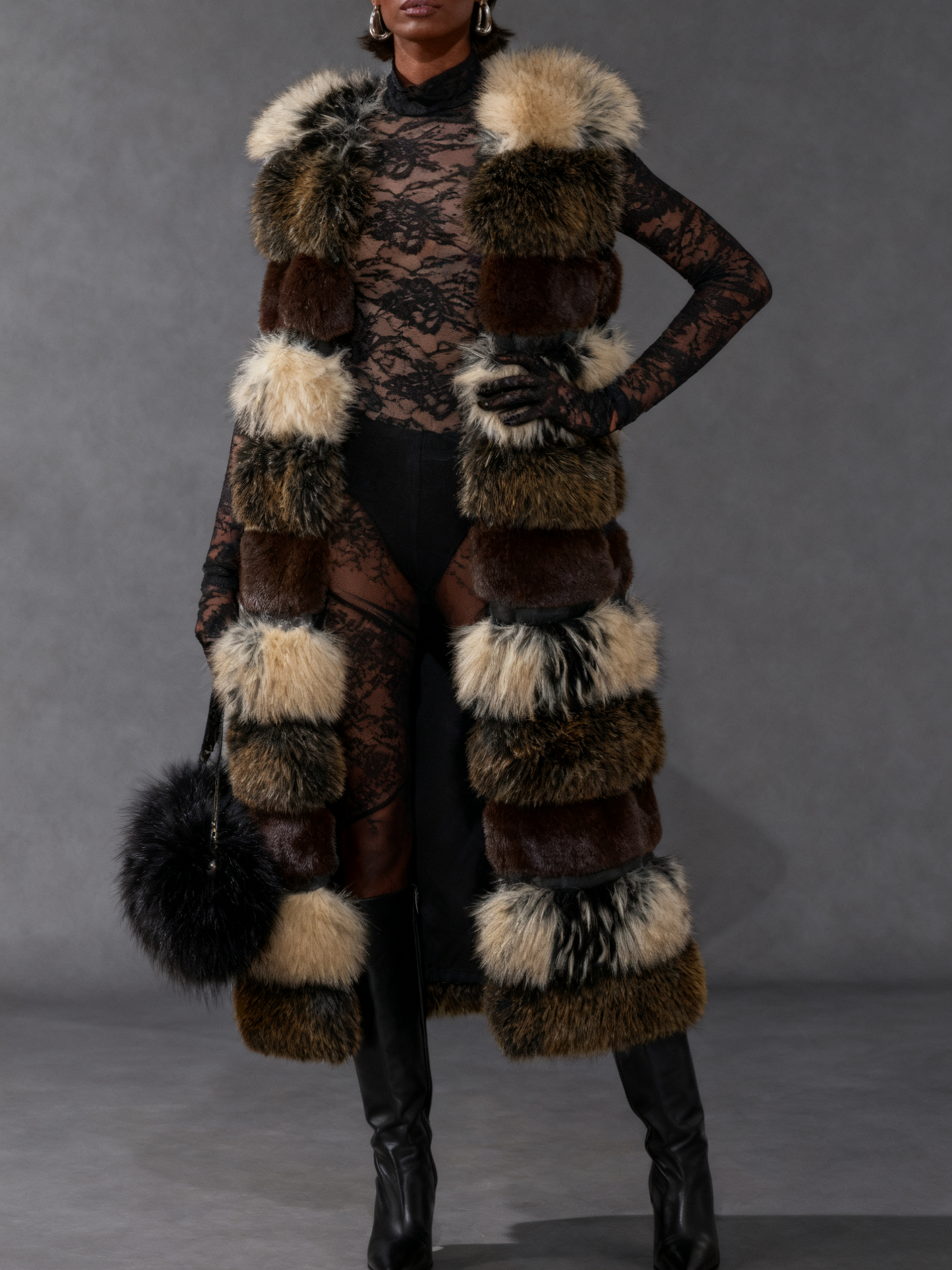 Stylish Plush Fox Fur Vest