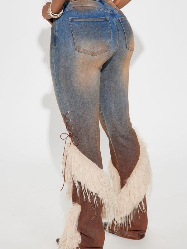 Fab Faux Fur Jeans