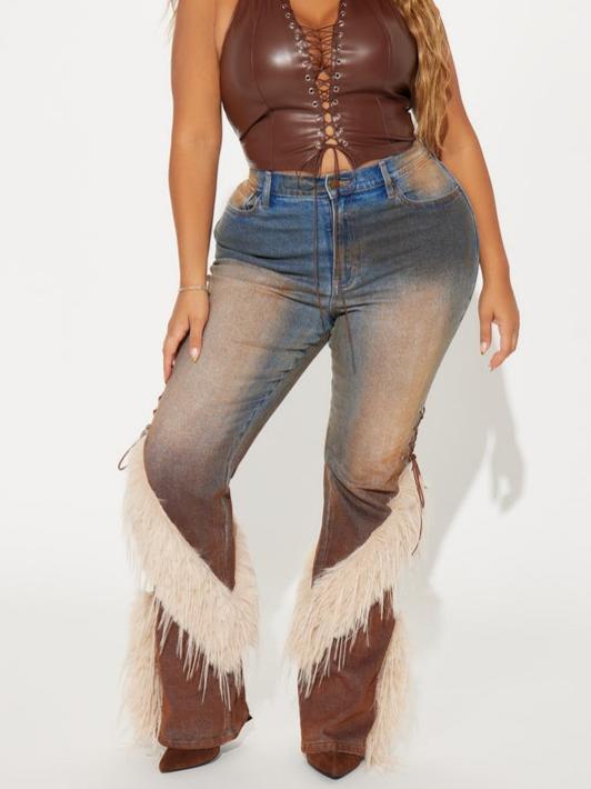 Fab Faux Fur Jeans