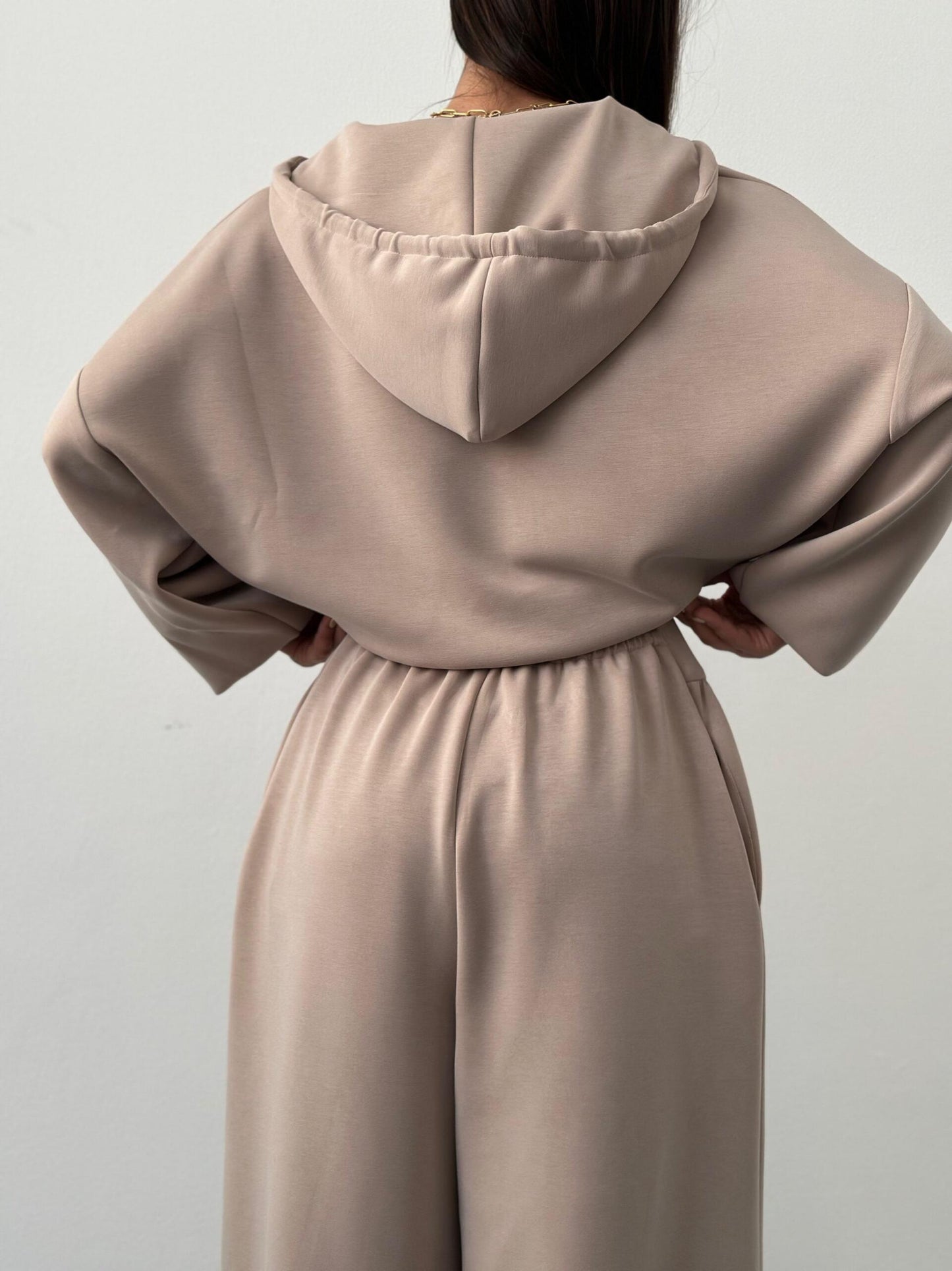 Hooded High-waisted Sports Suit