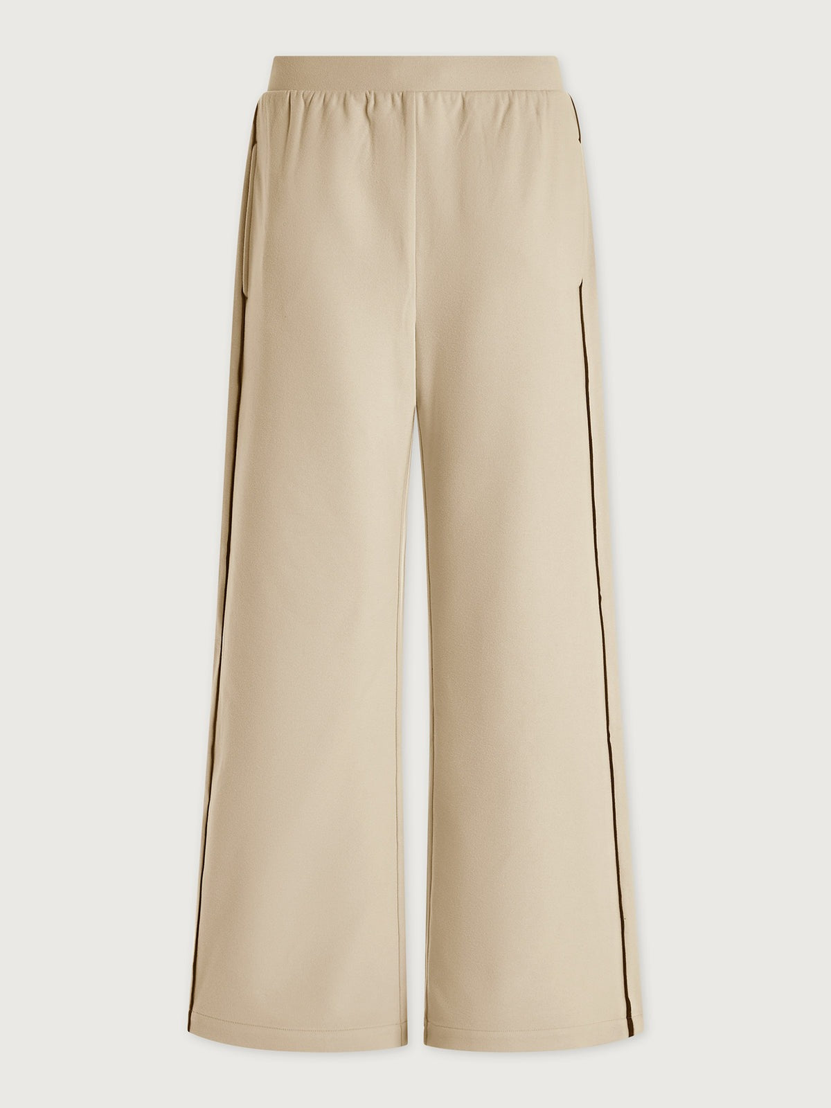 Elegant Turtleneck Striped Two Pieces Set