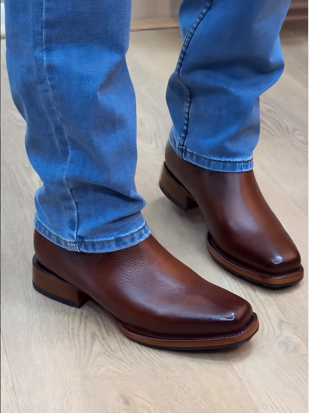 Men's Genuine Leather Chelsea Ankle Boots