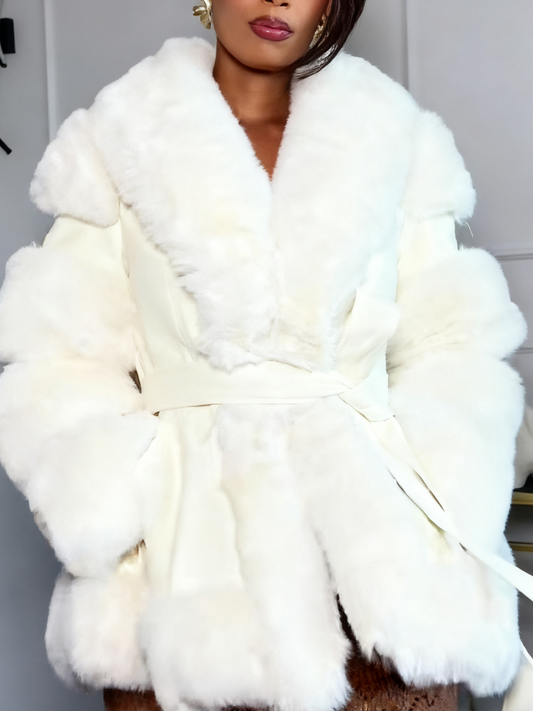 Waisted Plush Jacket