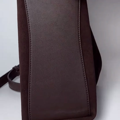 Nubuck Leather Underarm Bag Shoulder Crossbody Bag