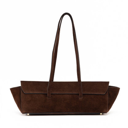 Suede & Leather Large Capacity Handbag Shoulder Bag