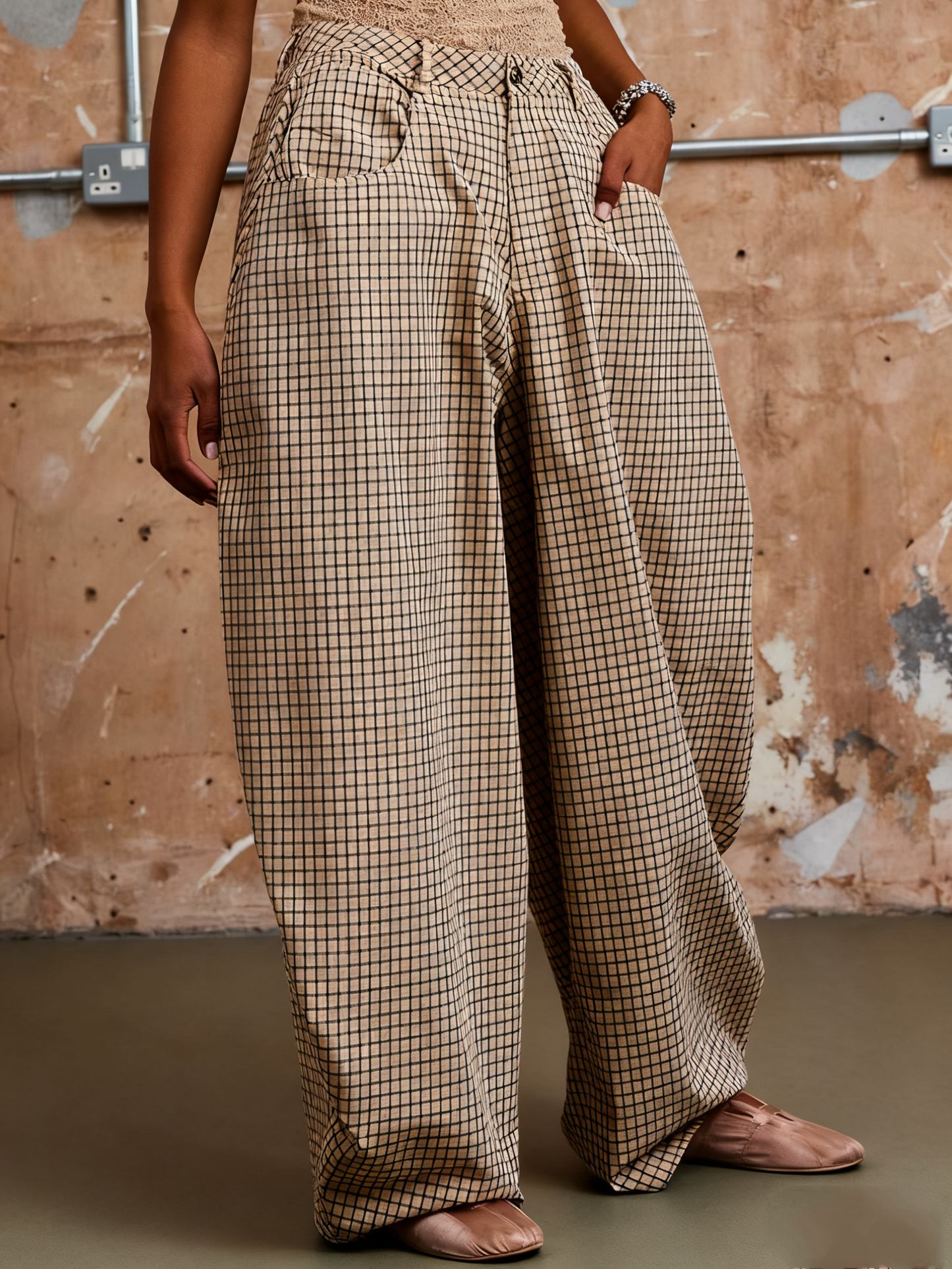 Casual Loose Fit High Waist Trouser