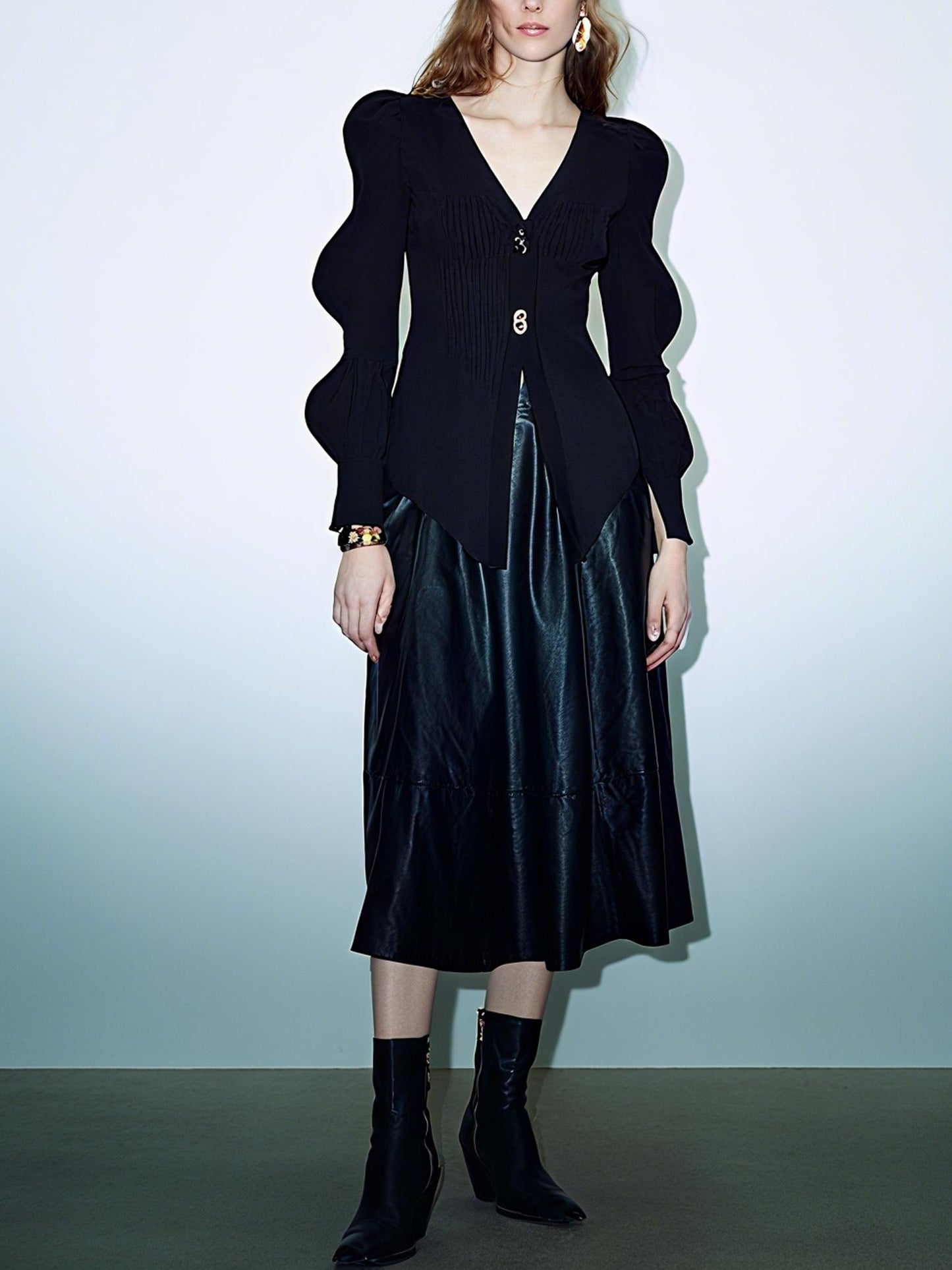 Stylish Long Sleeve V - Neck Cardigan