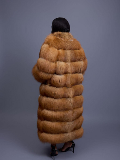 Full Length Red Fox Fur Coat
