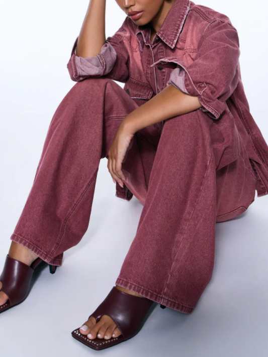 Vintage Faded Denim Suit