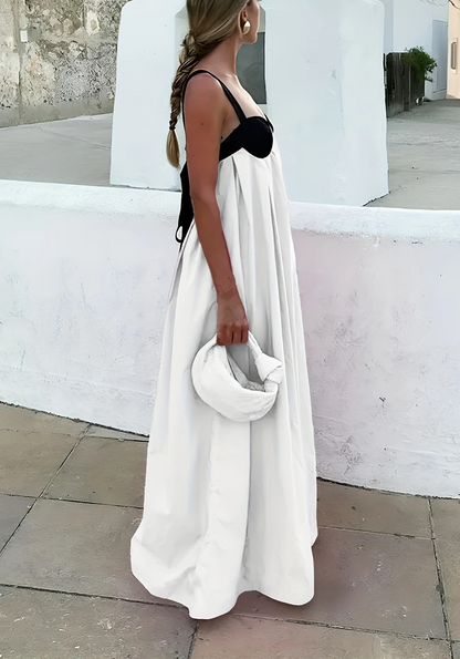 Sexy Wide Strap Maxi Dress