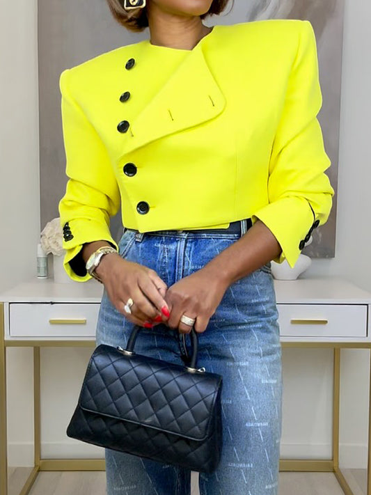 Elegant Single-breasted Blazer