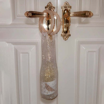 Woven Bag Crystal Bottle Tote